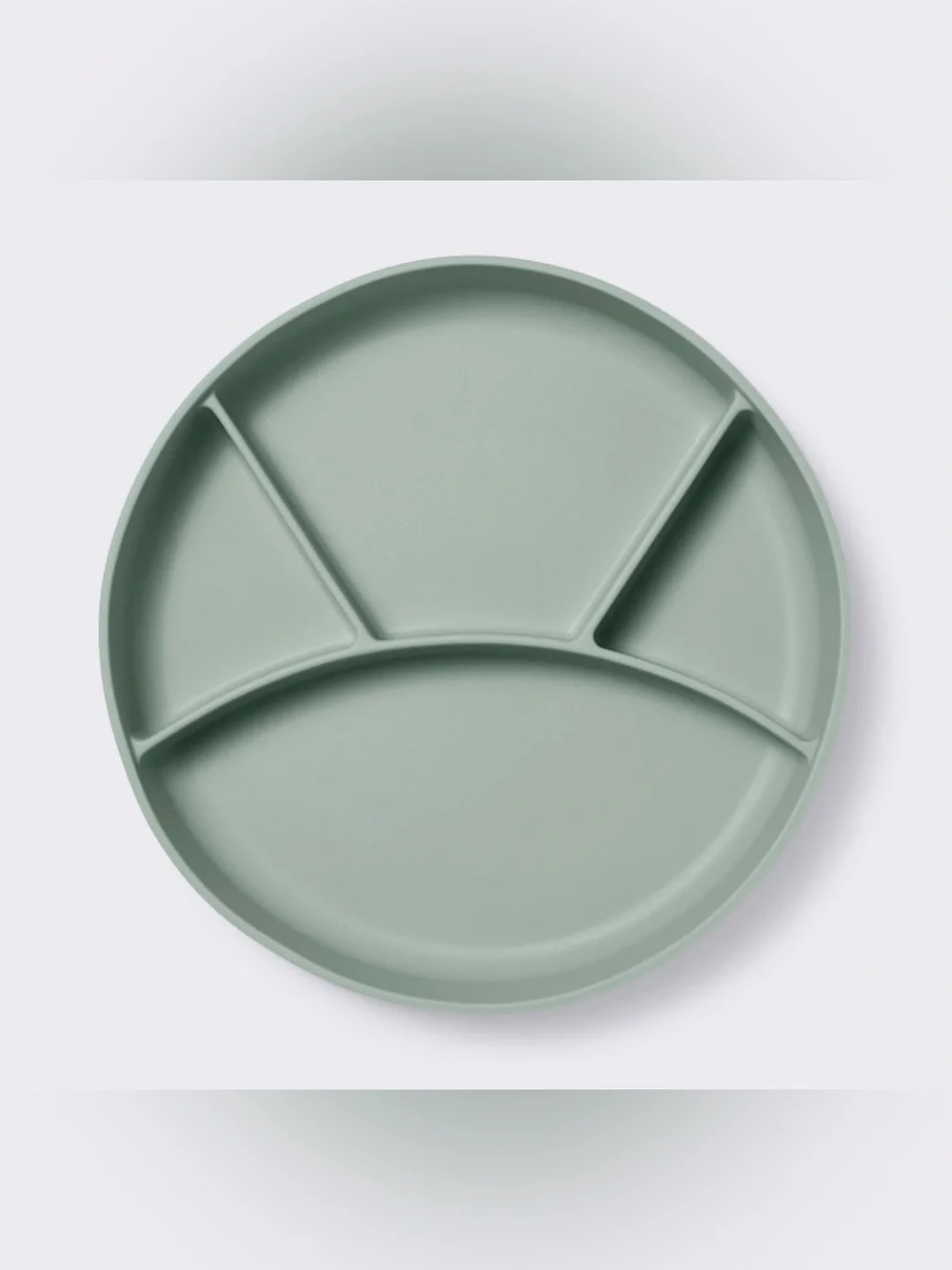 Cloud Island Sage Silicone Suction Divided Plate - 2 Pack New with Tag